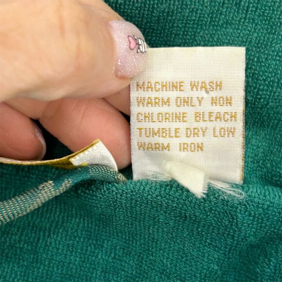 Victoria's Secret Vintage Gold Label Green Floral Robe Women's P/S Small - Picture 6 of 9